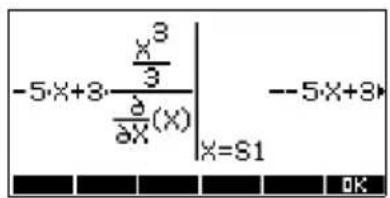 HP 39gs - Calcul de primitive avec les variables formelles - 4