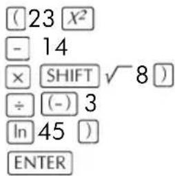 HP 39gs - Saisir une expression - 1