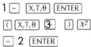 HP 39gs - Définition des expressions - 1