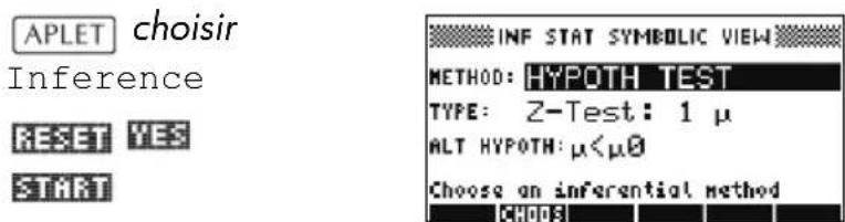 HP 39gs - Ouvrir l'aplet Inference - 1