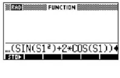 HP 39gs - Calcul de dérivée dans Home - 2
