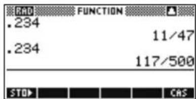 HP 39gs - Définir la précision des fractions - 4