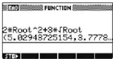 HP 39gs - Analyse interactive avec l'aplet Function - 1