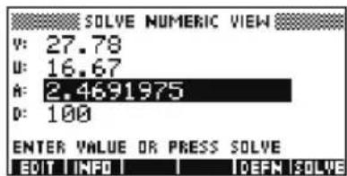 HP 39gs - Calculer l'inconnue - 4
