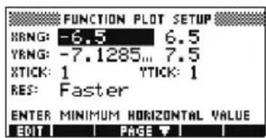 HP 39gs - Ecran de configuration graphique - 1