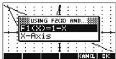 HP 39gs - Trouver l'intersection des deux courbes - 2