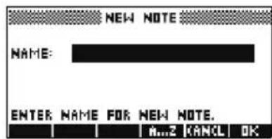 HP 39gs - Ecrire une note dans le bloc-notes - 2