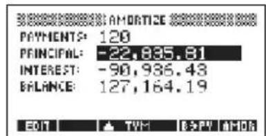 HP 39gs - Exemple 3 - L'amortissement d'un prét immobilier - 2