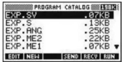 HP 39gs - "'';'' EXP.SV'';0; - 1