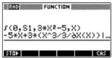 HP 39gs - Calcul de primitive avec les variables formelles - 2