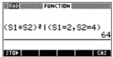 HP 39gs - Utilisation de variables formelles - 1