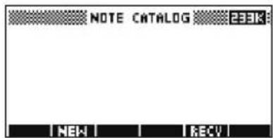 HP 39gs - Ecrire une note dans le bloc-notes - 1