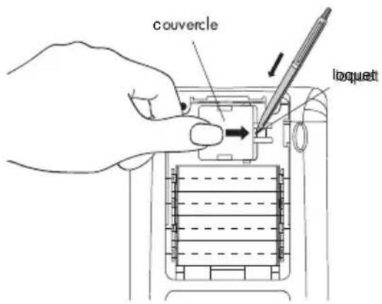 HP 39gs - Pour installer l'alimentation de secours - 1