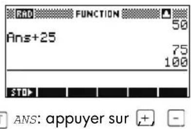 HP 39gs - Répéter une ligne précédente - 2