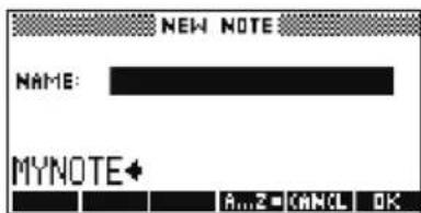HP 39gs - Ecrire une note dans le bloc-notes - 3