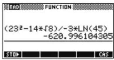 HP 39gs - Saisir une expression - 2