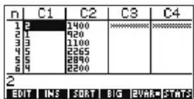 HP 39gs - Ouvrir l'aplet Statistics - 4