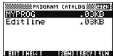 HP 39gs - Edition d'un programme - 1
