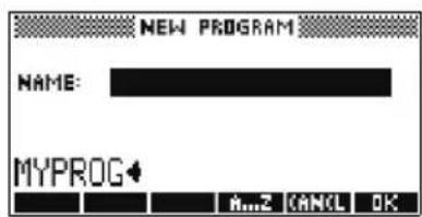 HP 39gs - Creation d'un programme - 2