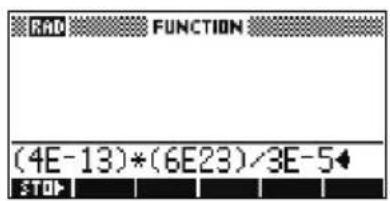 HP 39gs - Notation scientifique (puissances de 10) - 2