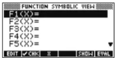 HP 39gs - Ouverture de l'aplet Function - 2
