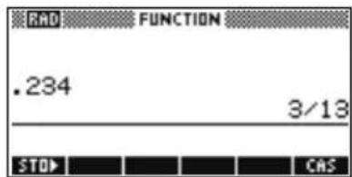 HP 39gs - Définir la précision des fractions - 1