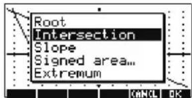 HP 39gs - Trouver l'intersection des deux courbes - 1
