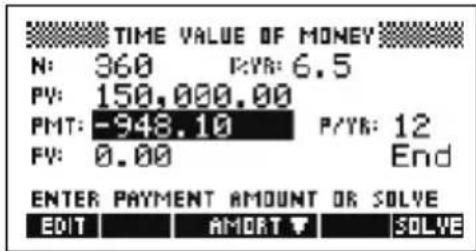 HP 39gs - Exemple 2 - Prêt hypothécaire avec un paiement forfaitaire à la fin. - 2