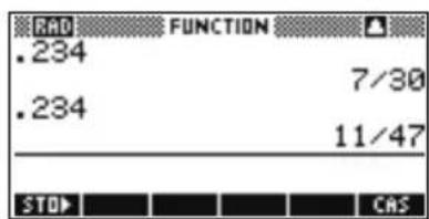 HP 39gs - Définir la précision des fractions - 3