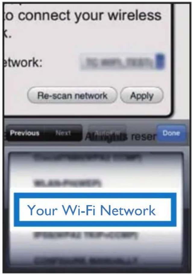 PHILIPS Fidelio AD7050W - Configuration des paramètres Wi-Fi - 2