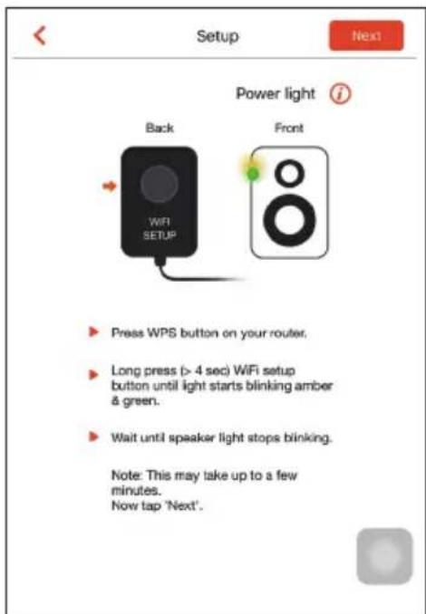 PHILIPS Fidelio AW5000 - Option 3: configuration de la connexion sans fil à un routeur WPS - 2