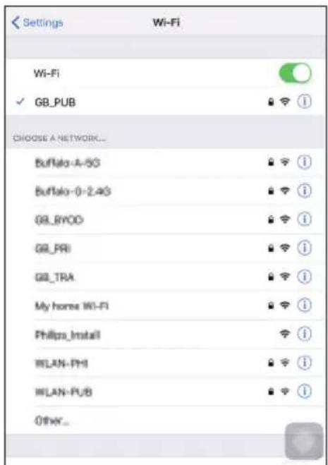PHILIPS Fidelio AW5000 - Option 1: configuration de la connexion sans fil à un routeur autre que WPS par l'intermédiaire d'un apparéil iOS - 5