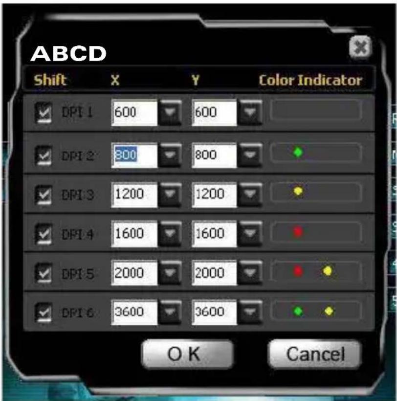 Sharkoon FireGlider - Réglages DPI - 1