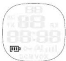 TOPCOM Twintalker 9100 - Niveau de charge de la batterie/indication de batterie faible - 1