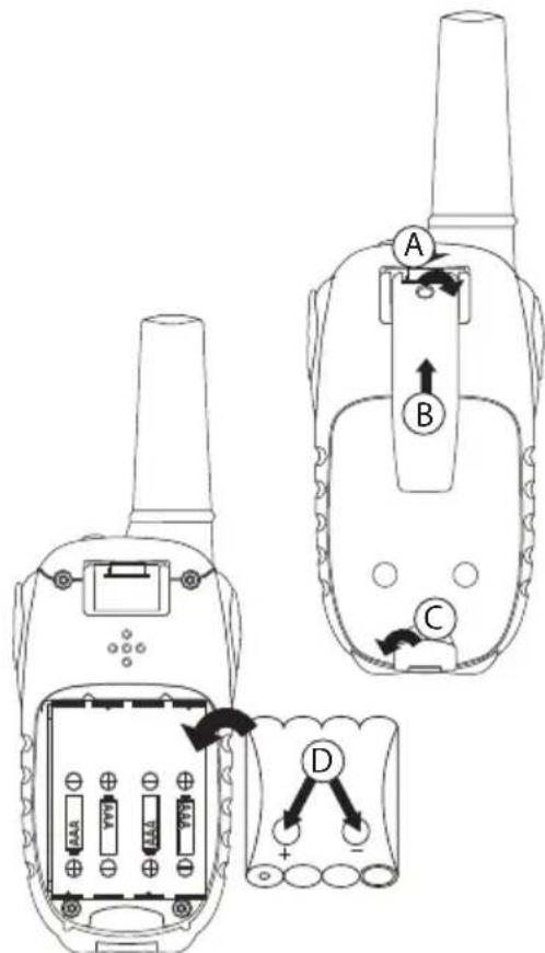 TOPCOM Twintalker 9100 - Installation de la batterie - 1
