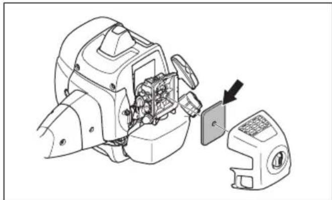 MCCULLOCH CS 380 - Pour nettoyer et examiner le filtré à air - 1