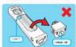 NINTENDO Nunchuk Wii - CAUTION - Damage to objects or people - 1