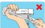 NINTENDO Nunchuk Wii - CAUTION - Damage to objects or people - 2