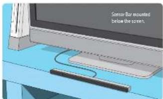 NINTENDO Nunchuk Wii - Sensor Bar Setup - 3