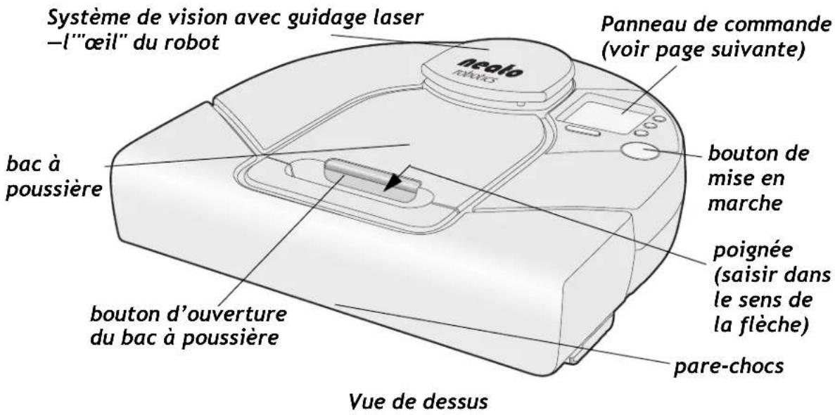 Neato Robotics Robot Cleaner XV15 - Anatomie de votre aspirateur Neato - 1