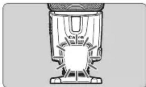 CANON Macro Twin Lite MT24EX - Vérifiez que le flash est prét. - 1