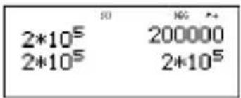TEXAS INSTRUMENTS 30XB - touche x10 ^n - 3