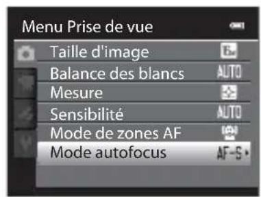 NIKON Coolpix S9300 - Selection des options de menu - 1