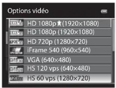 NIKON Coolpix S9300 - Utilisez le selecteur multidirectionnel pour selectionner la video HS (54), puis appuyez sur OK. - 1