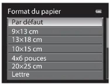 NIKON Coolpix S9300 - Sélectionnez le format de papier de votrechoix, puis appuyez sur OK. - 1