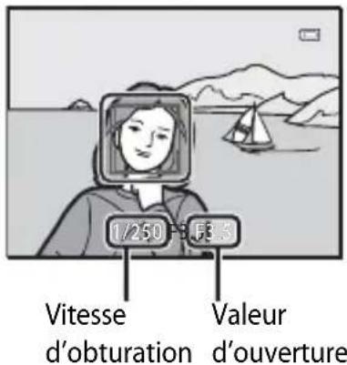 NIKON Coolpix S9300 - Appuyez sur le déclencheur à mi-course, c'est-à-dire que vous doivent appuyer légèrement sur le déclencheur jusqu'à partir une résistance. - 2