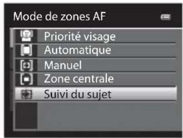 NIKON Coolpix S9300 - Tournez le selectiveur multidirectionnel pour selectionner Suivi du sujet et appuyez sur OK. - 1