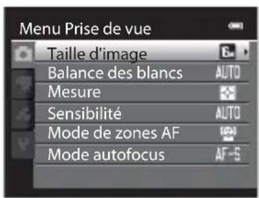 NIKON Coolpix S9300 - Lorsque you affichez des menus - 2