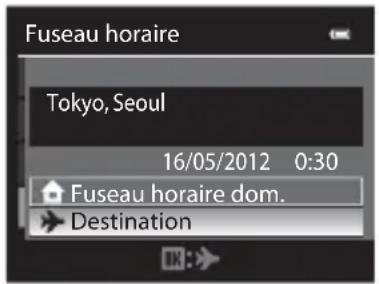 NIKON Coolpix S9300 - Choisissez  Destination, puis appuyez sur OK. - 1