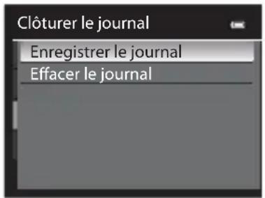 NIKON Coolpix S9300 - Choisissez Enregistrer le journal, puis appuyez sur OK. - 1